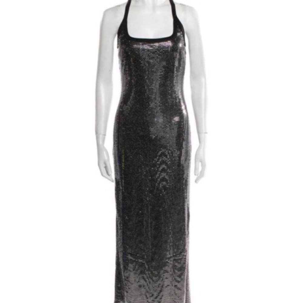 Auteur Black Sequin Midi Dress